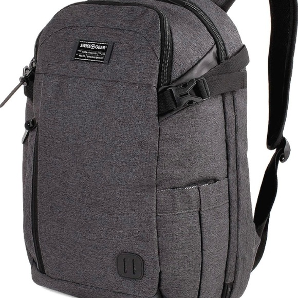 SwissGear Hybrid Travel Laptop Backpack, Heather Grey, 18-Inch - Picture 7 of 16